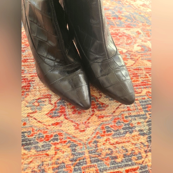 POLO RALPH LAUREN Jennison tall black leather boots with heels size 8.5B - Picture 7 of 11